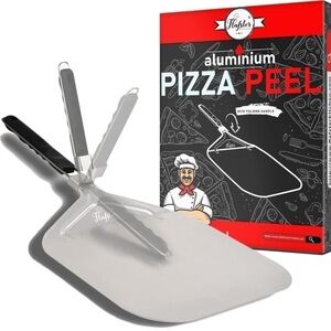 Brand New Pizza Peel Aluminum Paddle w/ Folding Handle Spatula Homemade Pizza